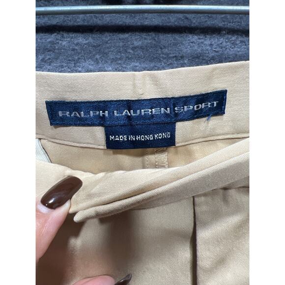 Vinage Ralph Lauren Sport Ankle Khaki Pants Womens Size 10 Made In Hong Kong - Picture 9 of 16